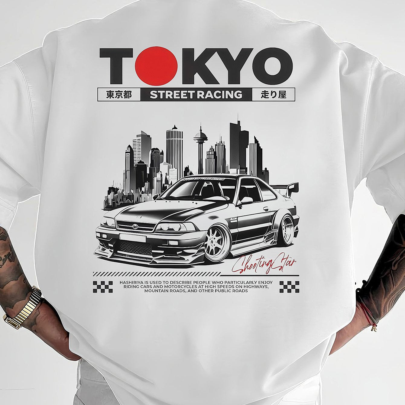 Camiseta Tokio Street Racing hombre 
Importante: esta camiseta va holgada