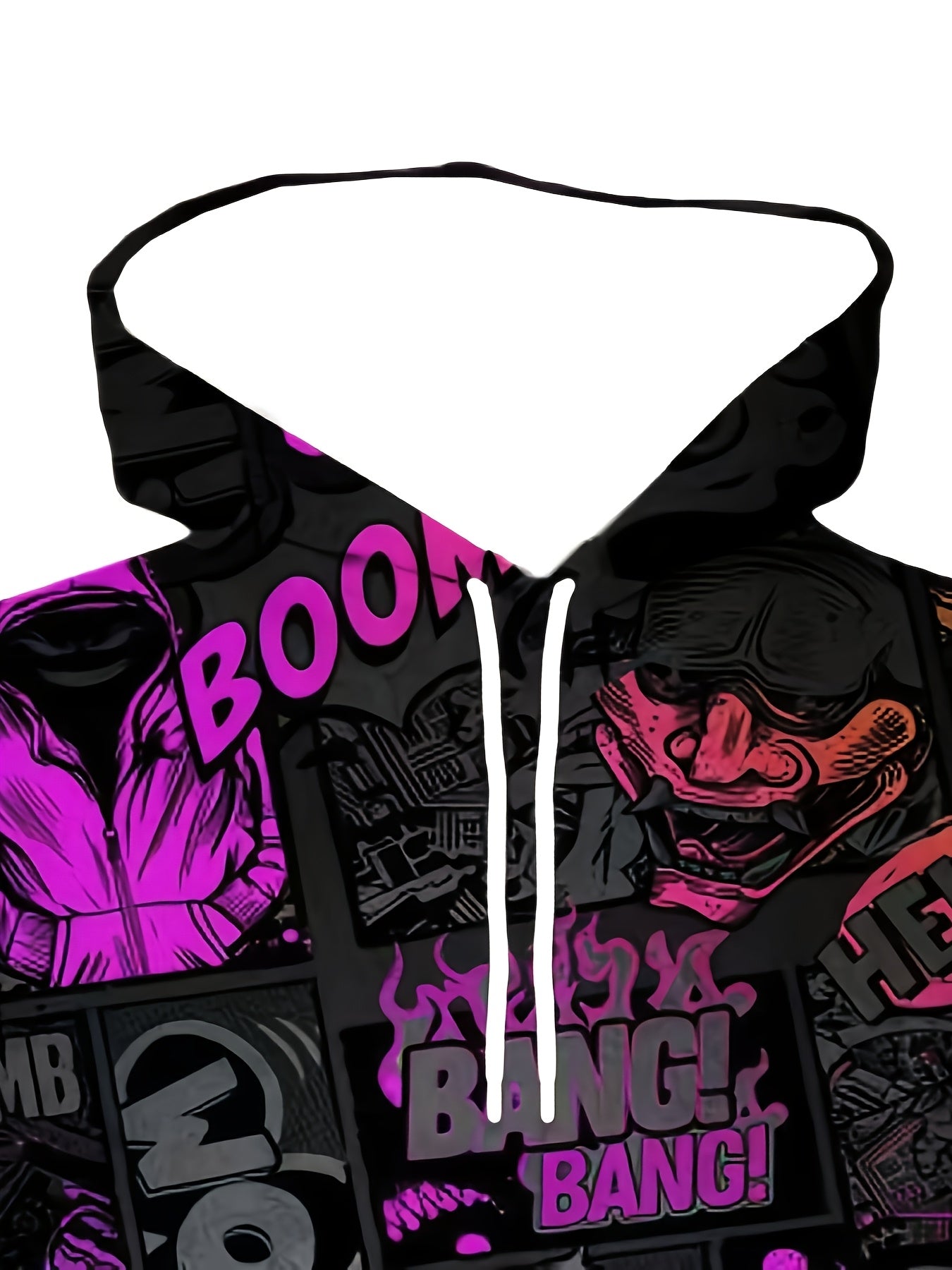 Conjunto de Sudadera con Capucha y Pantalones Estampados Hombre