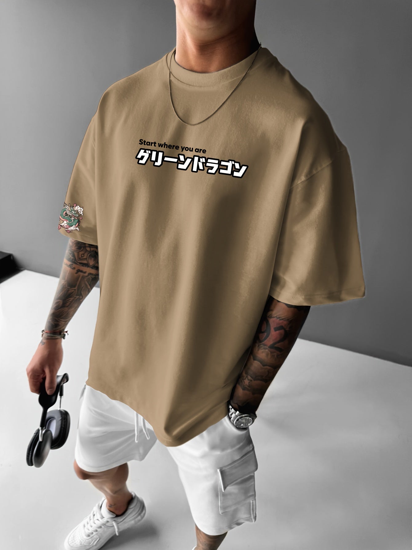 Camiseta gráfica hombre - "Perfeccionista" y "Libre y vida" con diseño de oso morado, ajuste holgado Importante: esta camiseta va holgada