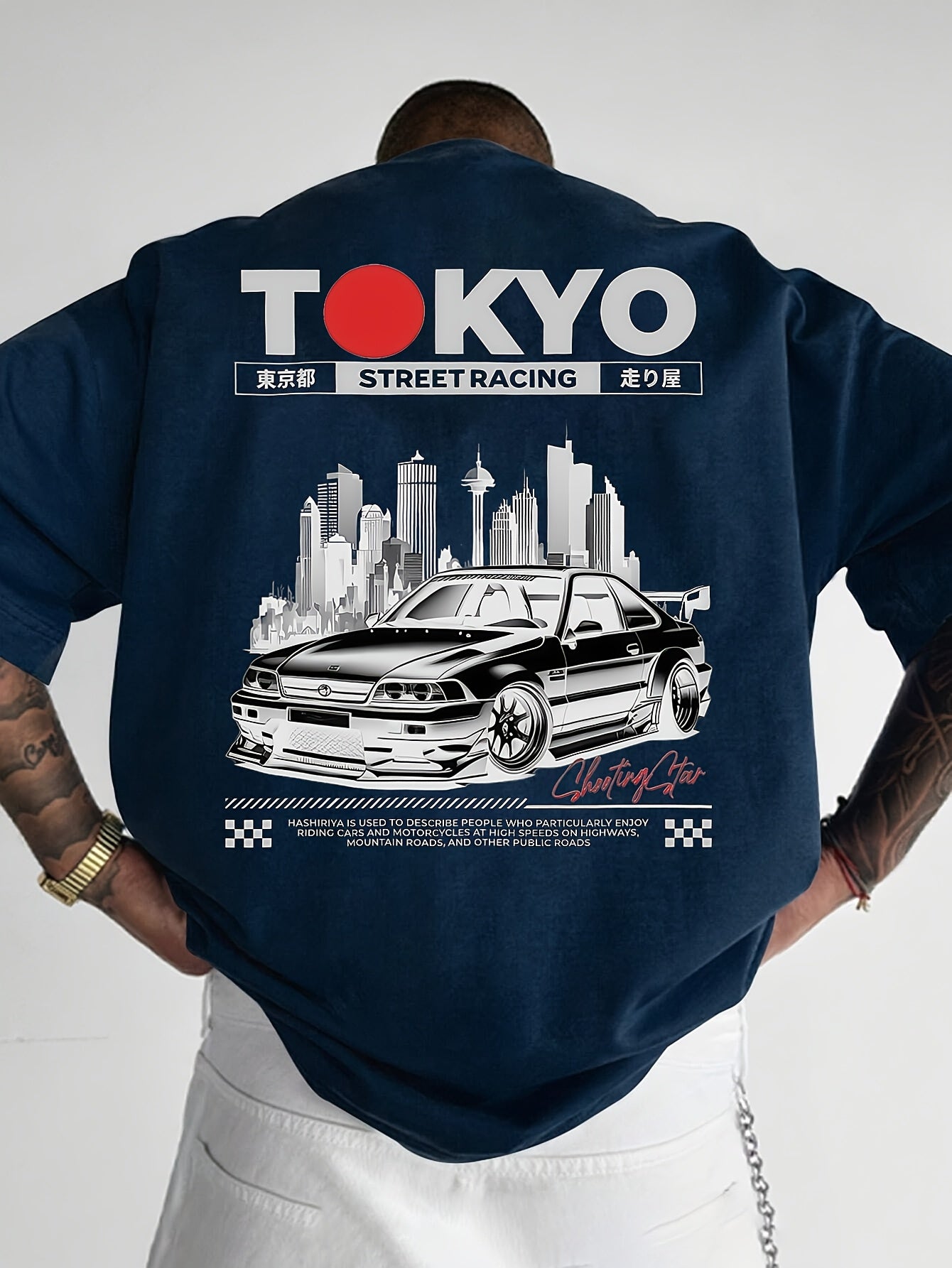 Camiseta Tokio Street Racing hombre 
Importante: esta camiseta va holgada