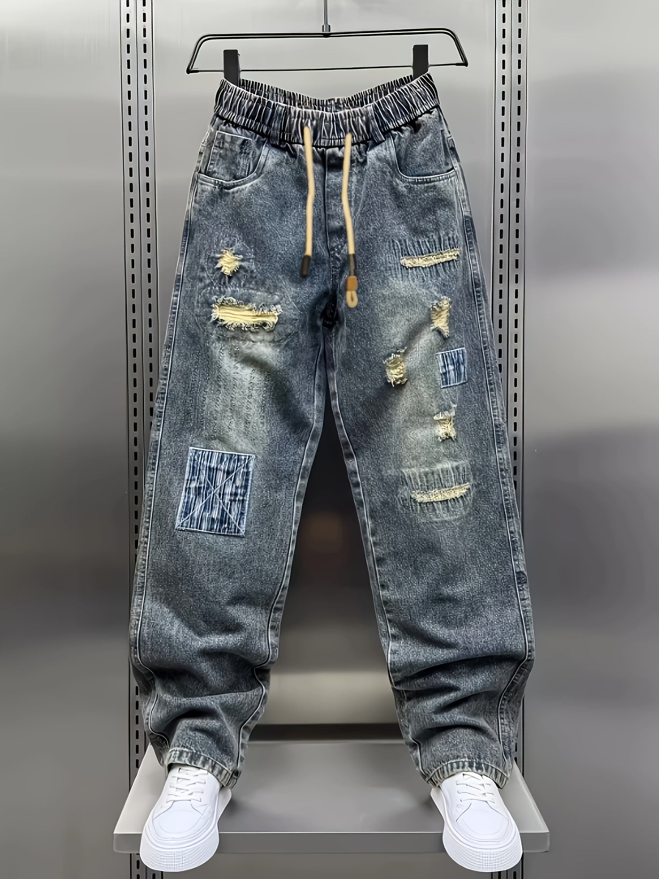 Pantalones vaqueros casuales holgados hombre 
importante: estos pantalones van holgados