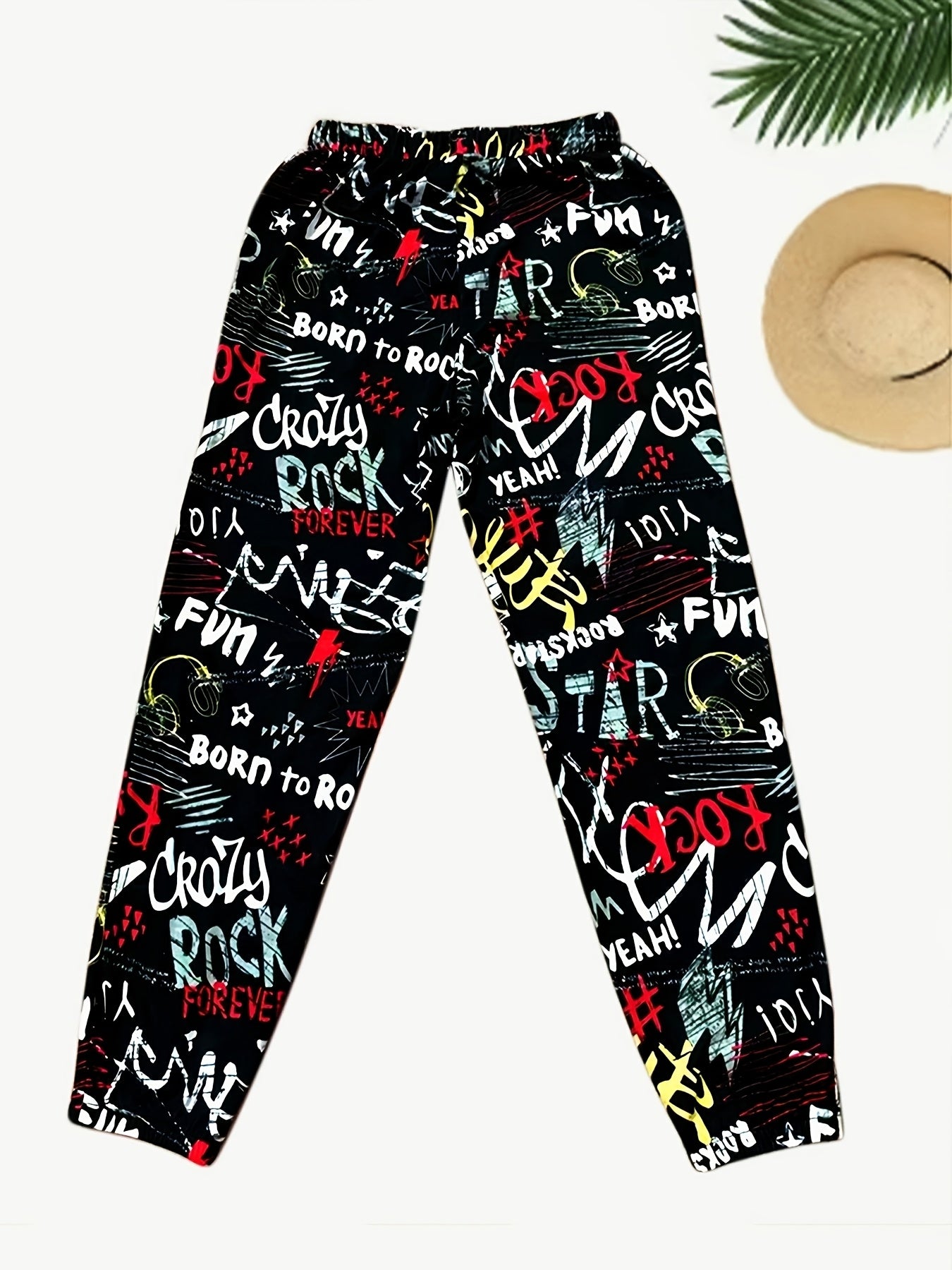 Pantalones  Casuales para Mujer con Estampado de Letras