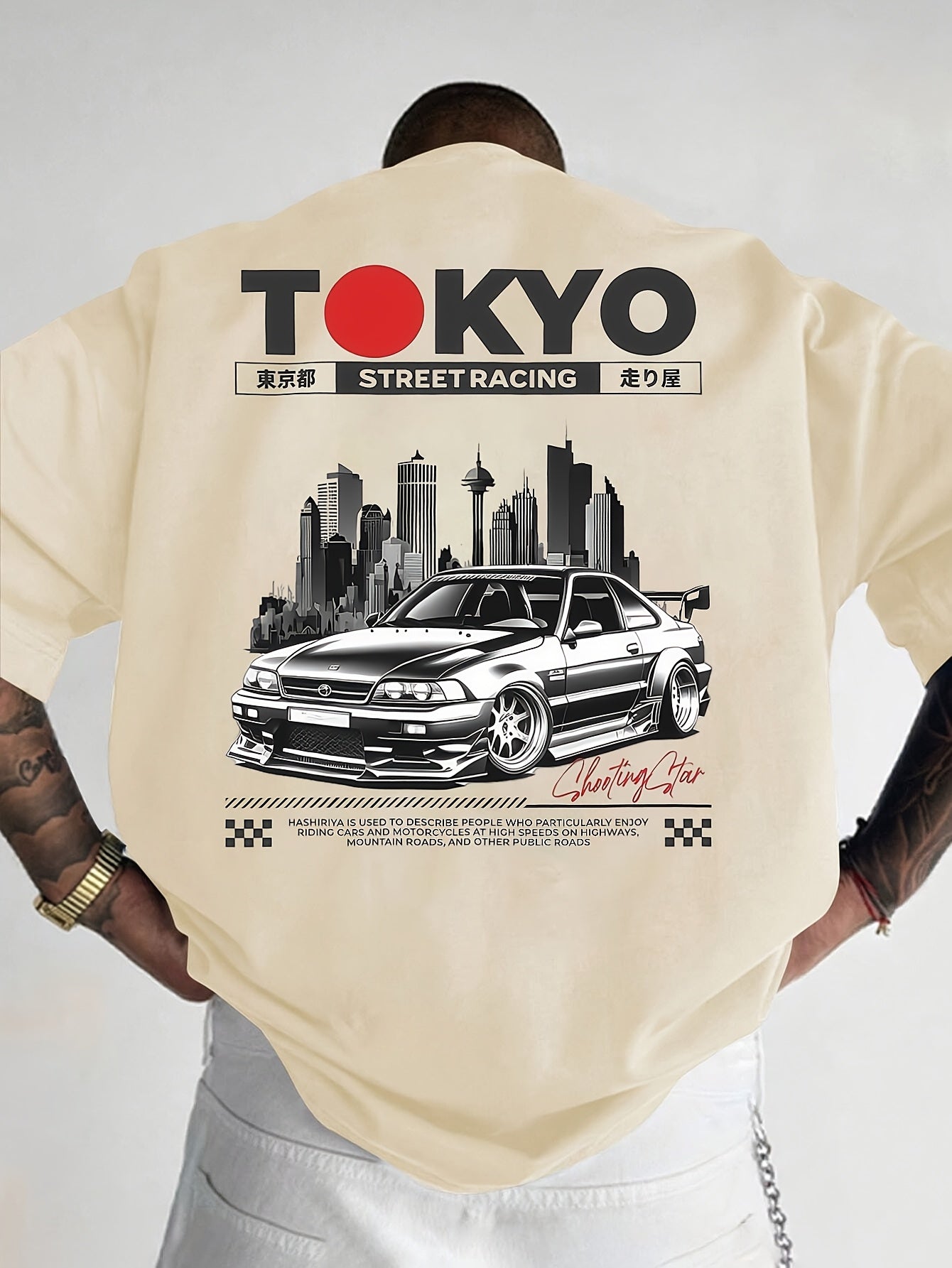Camiseta Tokio Street Racing hombre 
Importante: esta camiseta va holgada