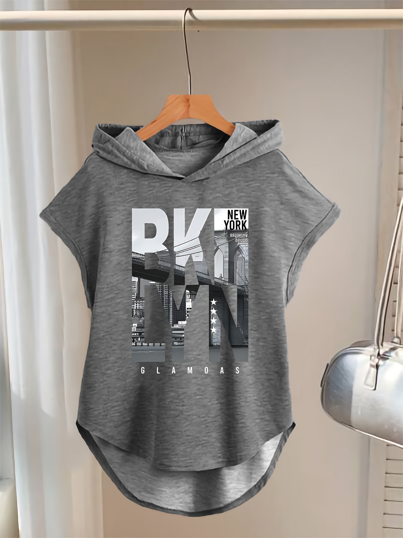 Chaleco Sin Mangas para Mujer con Estampado de Brooklyn Nueva York