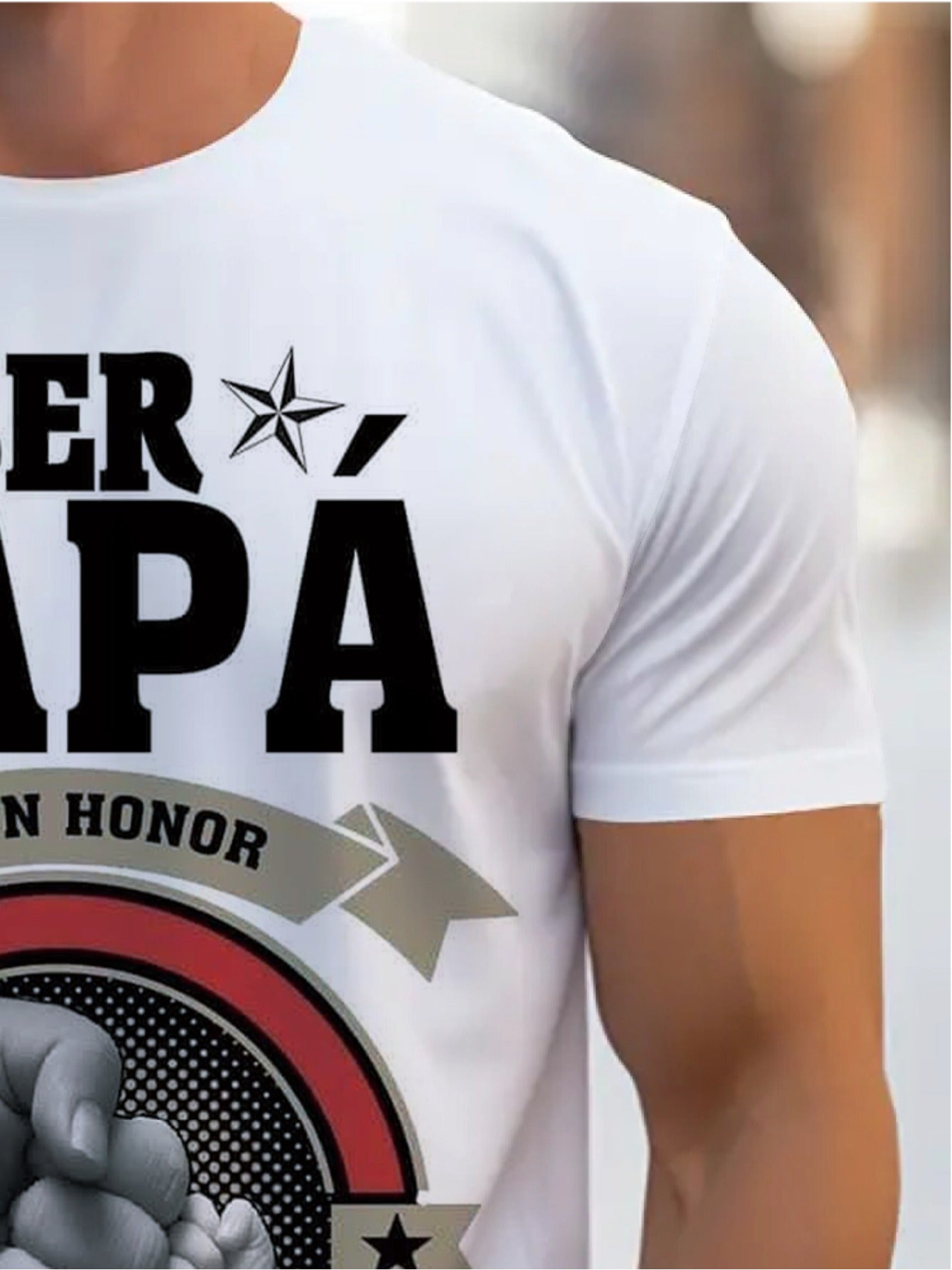 Camiseta Casual para Hombre - "Ser Papá es un Honor, Ser Abuelo No Tiene Precio"