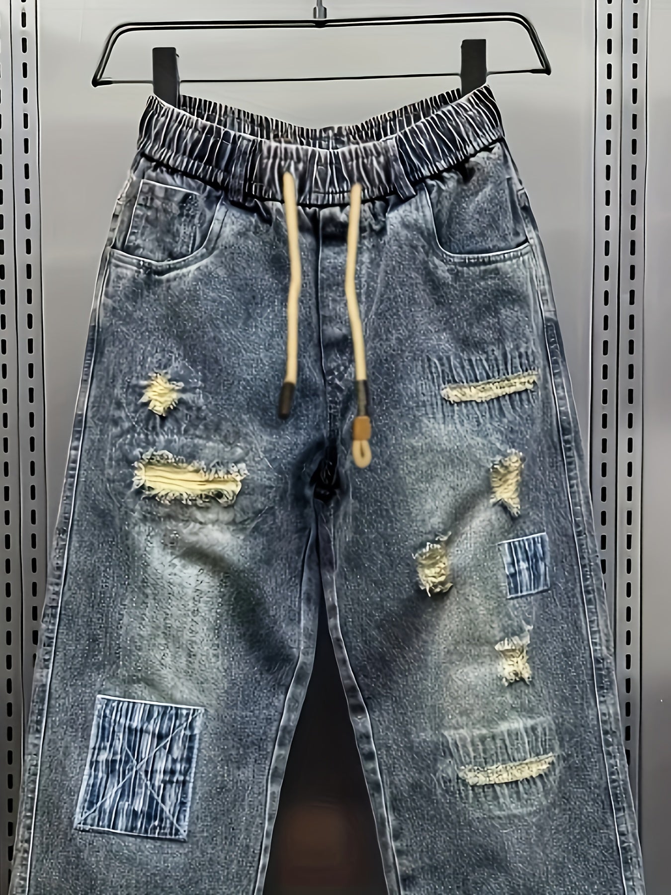 Pantalones vaqueros casuales holgados hombre 
importante: estos pantalones van holgados