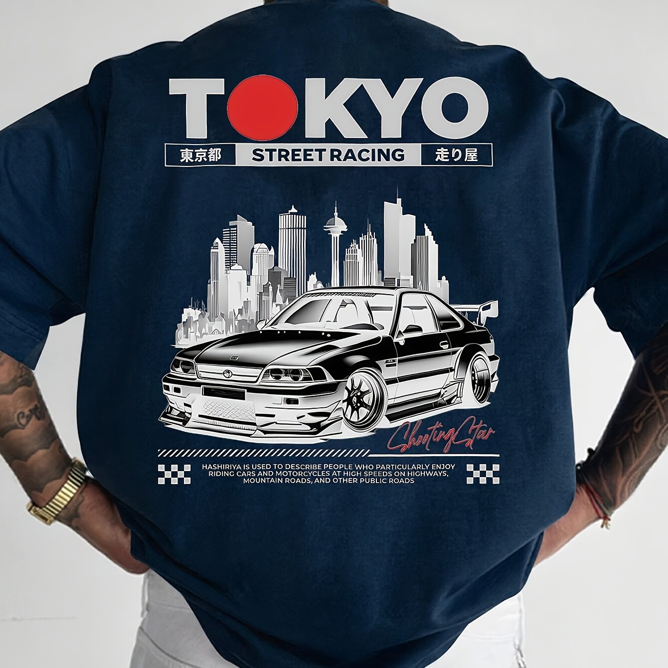Camiseta Tokio Street Racing hombre 
Importante: esta camiseta va holgada