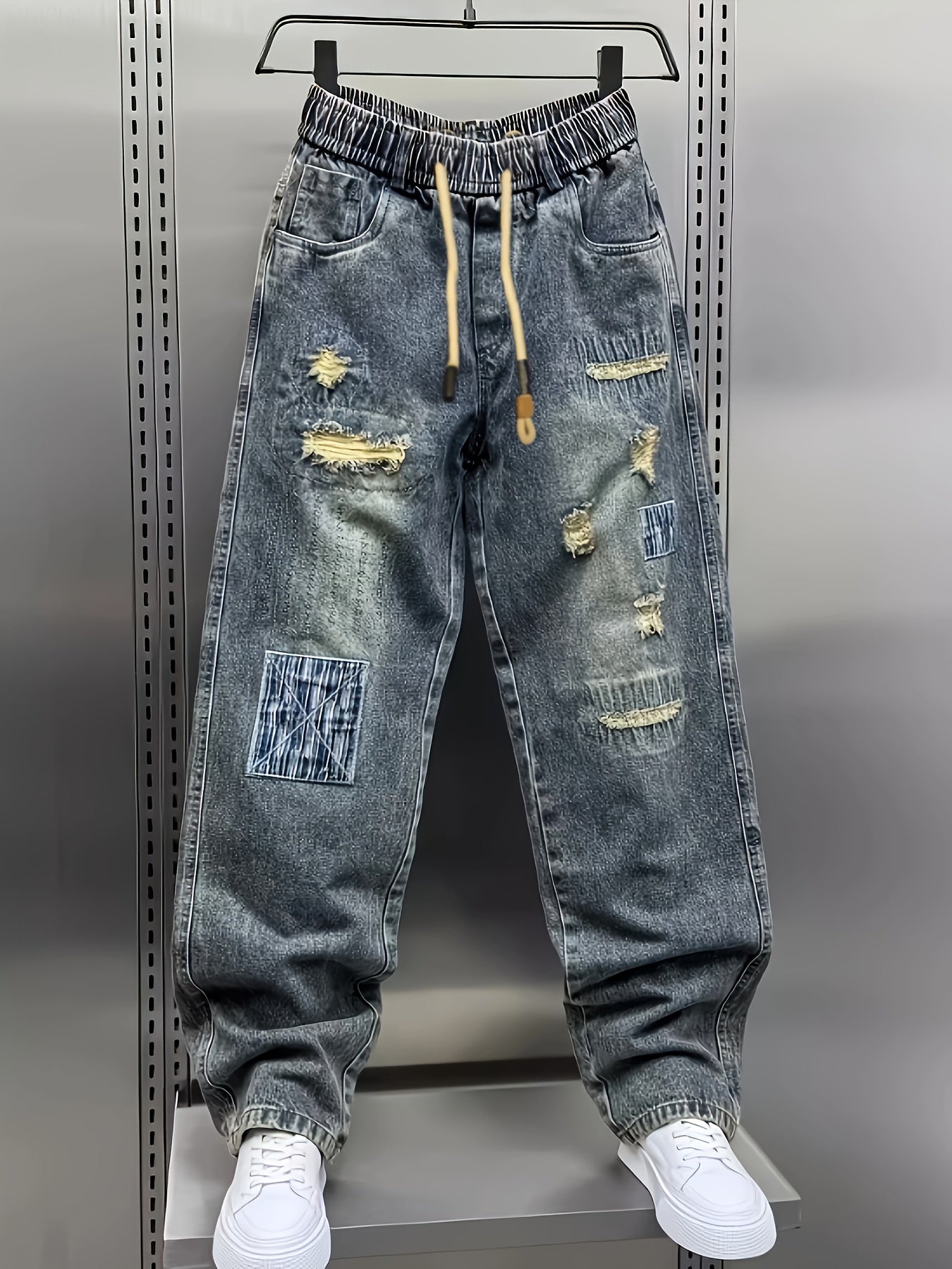 Pantalones vaqueros casuales holgados hombre 
importante: estos pantalones van holgados