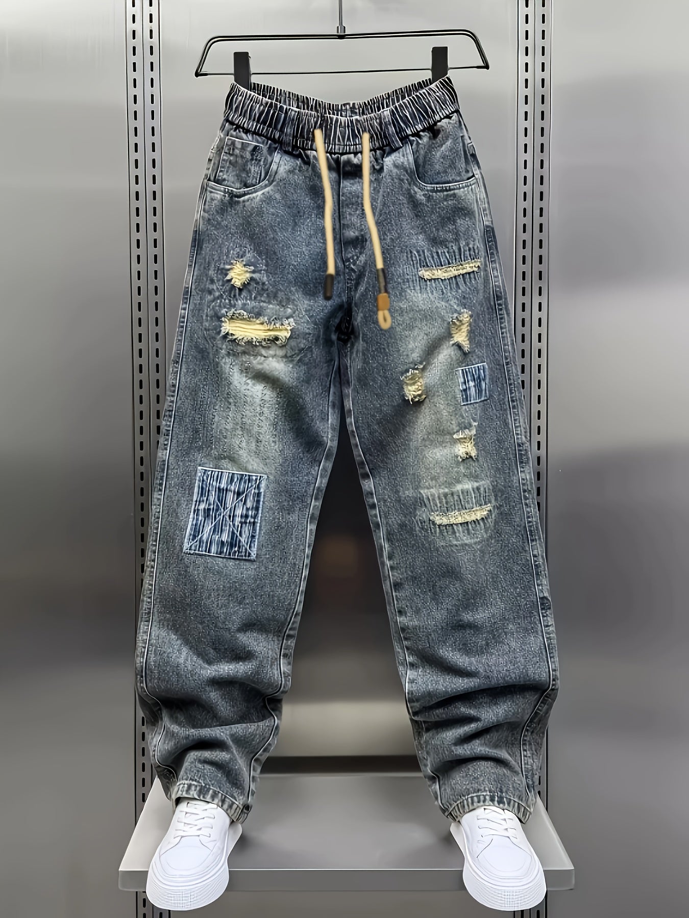 Pantalones vaqueros casuales holgados hombre 
importante: estos pantalones van holgados