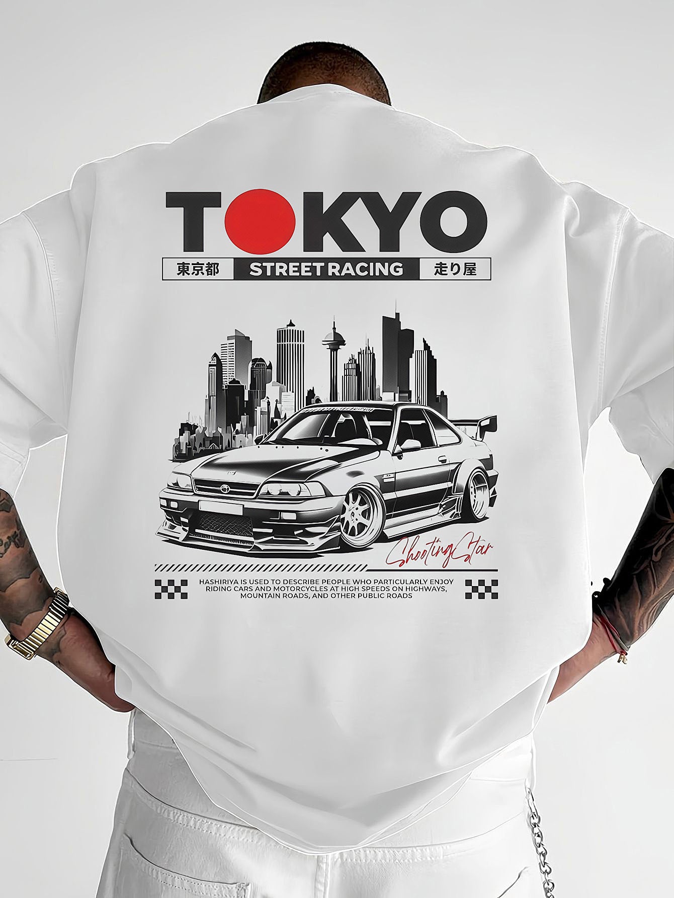 Camiseta Tokio Street Racing hombre 
Importante: esta camiseta va holgada