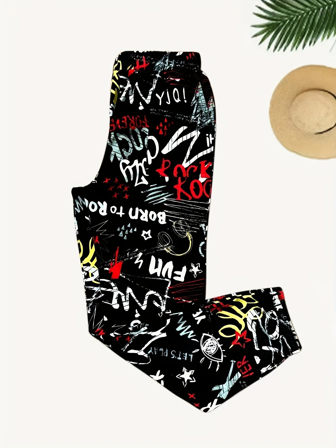 Pantalones  Casuales para Mujer con Estampado de Letras