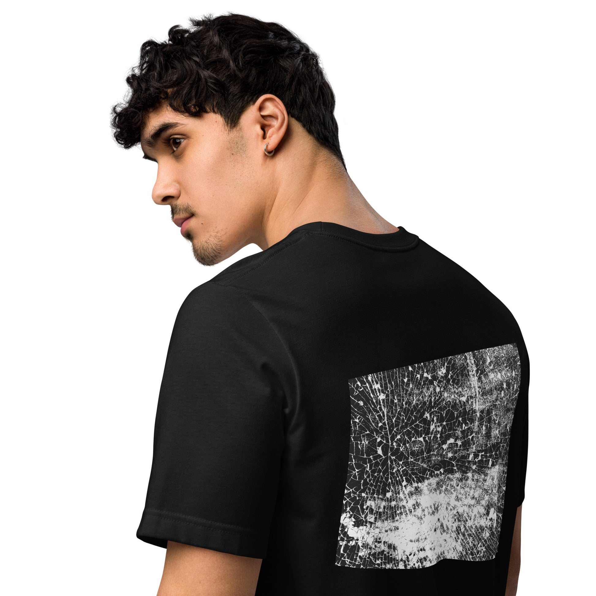 Parte posterior camiseta reciclada Bella+Canvas, fabricación sostenible
