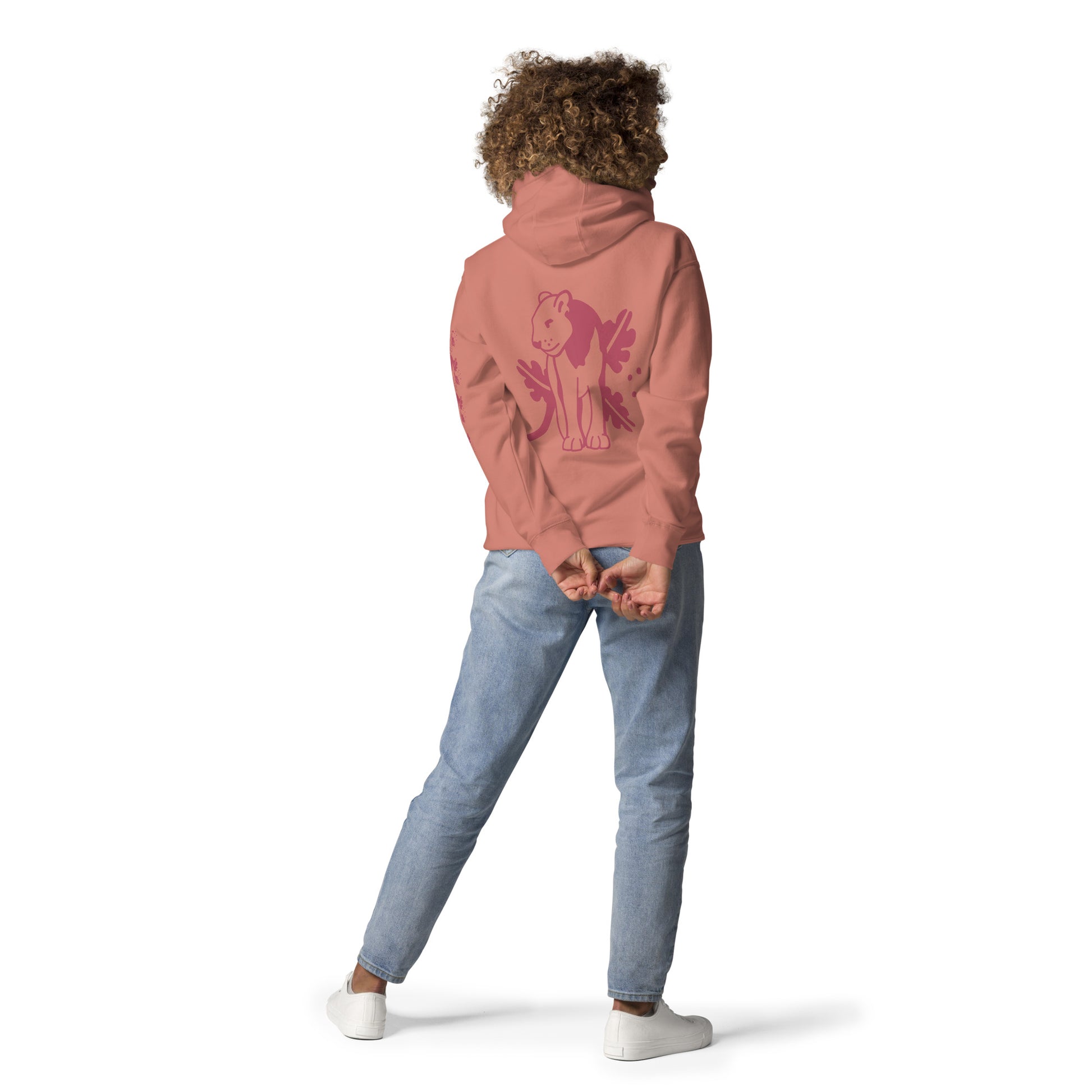Sudadera Dusty Rose Servi Go - vista frontal detalle
